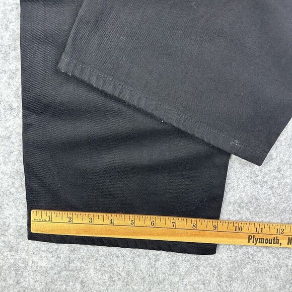 Lauren Ralph Lauren LRL Jeans Womens 10 Black Classic Bootcut Flap Pockets Boho - Picture 12 of 15